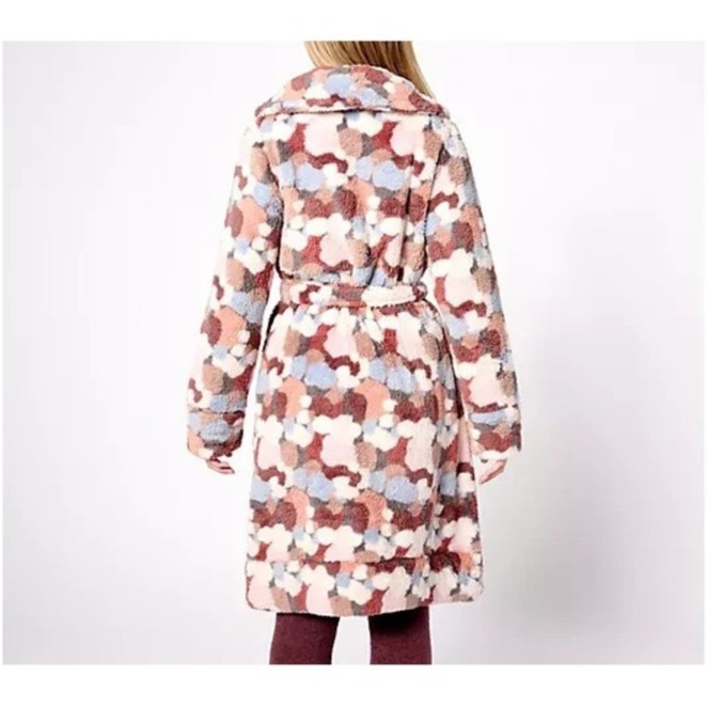 Berkshire Homewear Wellsoft Shawl Collar Cozy Robe Abstract‎ Paint Women's 1X